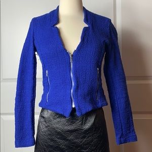 New York & Company tweed look moto jacket